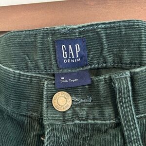 GAP Green Denim Straight Leg Jeans